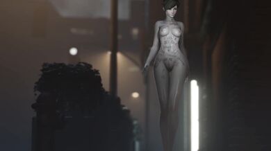 Watch Tracer get naughty in front of the camera as she writes her body with a marker in full HD 4k