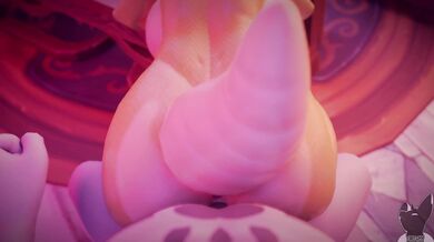 Watch in HD as the animated girl twitches her way to an explosive climax!