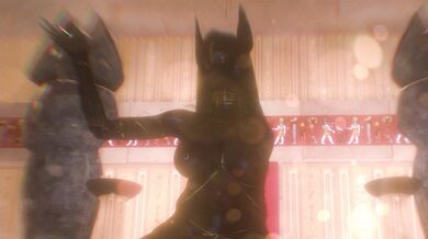 Anubis has his way with the Egyptian mummy