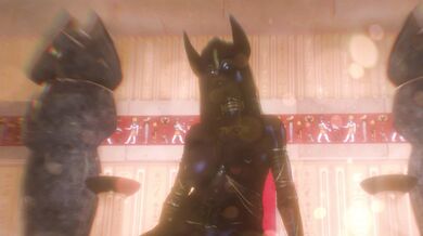 Anubis has his way with the Egyptian mummy