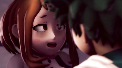 Tits and Ass Galore: Uraraka Standing Missionary with GreatM8 [1080p]
