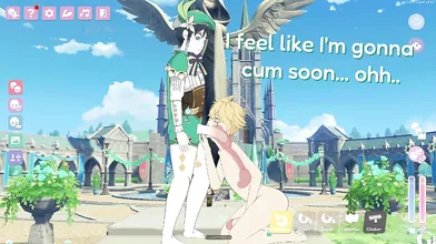 A bubbly teen exploring her sexuality while being watched by a giant T-Rex