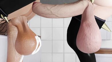 A fierce battle ensues between two sexy warriors, Bowsette and Junkerqueen, as they duel for dominance in a world of sexual fantasies