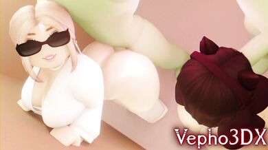 Busty office workers get ravaged by undead co-workers in a post-apocalyptic workplace