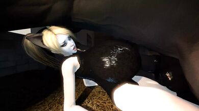 A Stallions Seduction: Harley fucks the stablehands boobs