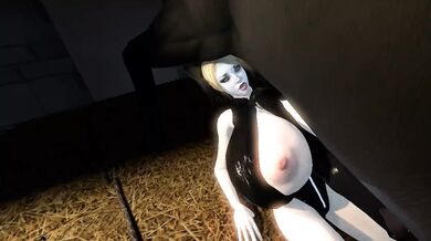 A Stallions Seduction: Harley fucks the stablehands boobs