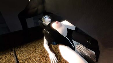 A Stallions Seduction: Harley fucks the stablehands boobs