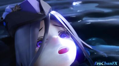 Sexy seductress Clorinde receives a mind-blowing anal penetration by six thick tentacles