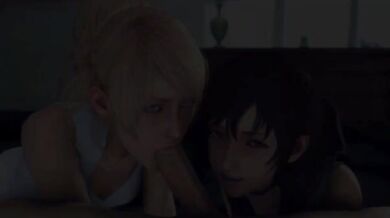 The Squishy Sisters: Luna and Iris Share a Cum-Shackled Cock - LazyProcrastinator