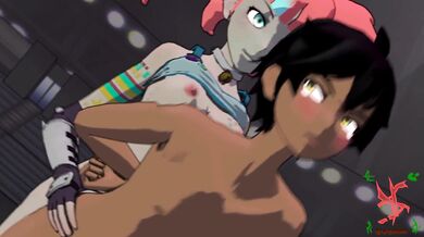 Neon Katt and Oscar: The Ultimate Tail-Biting Threesome