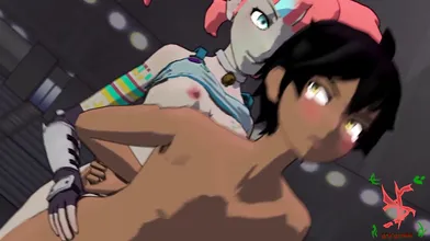 Neon Katt and Oscar: The Ultimate Tail-Biting Threesome