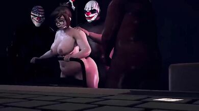 General Butch Gets Drilled by Mei and Her Gang of Horny Babes!