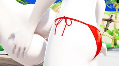 Watch as Futanari sex on the beach with Ecchy1994!