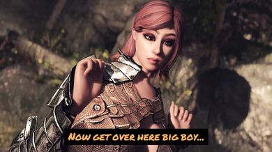 ``` Nina, the Troll Slayer, gets a taste of what shes been training for in this preview of Skyrim 4 Ever ```