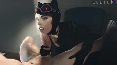 Purring in the Shadows, Catwoman Seduces the Night!