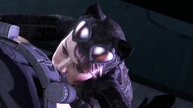 Purring in the Shadows, Catwoman Seduces the Night!