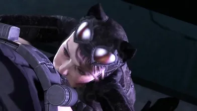 Purring in the Shadows, Catwoman Seduces the Night!