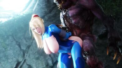 The Mighty Bounty Hunter Samus, Captured by a Monstrous Creature (noname55)