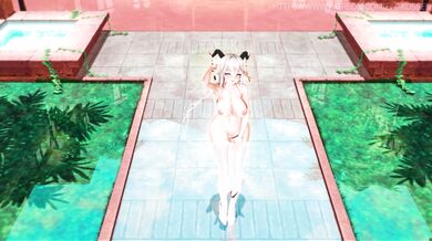 Sexy Aegis dancing with her 90FPS pop! dance moves, steaming up the screen in Tenet porn video