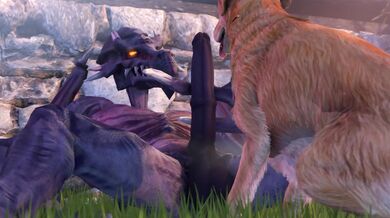 The Naughty Labrador Gives Ridley a Lickjob in the Back Alley!