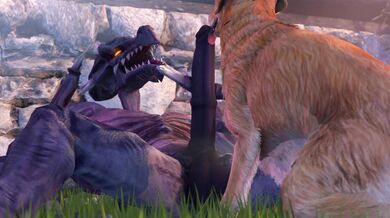 The Naughty Labrador Gives Ridley a Lickjob in the Back Alley!