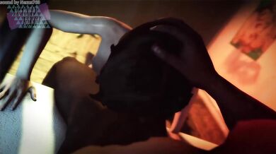 This is a hentai porn scene where Elizabeth is for*ced at gunpoint by some Windfall gangsters to perform sexual acts on them against her will