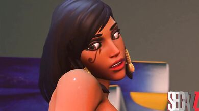 Sexy FPS Soldier: Pharahs Cock-Riding Adventure