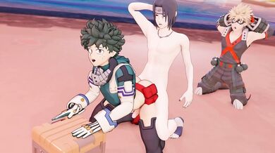 Watch the smutty adventures of Itachi and Midorya unfold in this hot hentai anime porn!