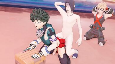 Watch the smutty adventures of Itachi and Midorya unfold in this hot hentai anime porn!