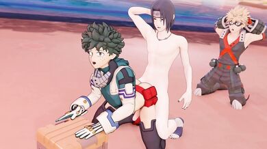 Watch the smutty adventures of Itachi and Midorya unfold in this hot hentai anime porn!