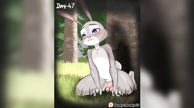 Judy Hopps, the bunny cop from Zootopia, on day 47 of her adventure with Tunkychunky69