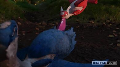 A sexy dragon Pokemon named DreamerTooth takes on a hot and messy deepthroat challenge!