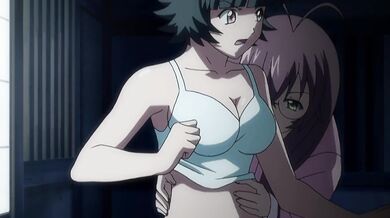 The Dragon Girl Grabbing Chihayas Bouncy Breasts