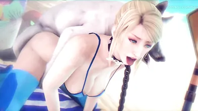 The Hottie Metroid Samus is in a Steaming Furnace!