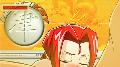 One-keyed lady blows with delight