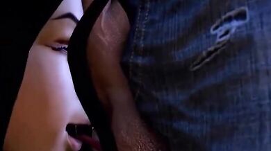 Hentai MILF and Police Chief Laura Matsuda gets an intense back alley face fucking from Night Wanderer in this raunchy porn video