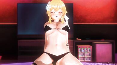 Watch as Lumi, the protagonist of the movie Tenet, has a POV sex scene with an unknown partner while her husband watches helplessly