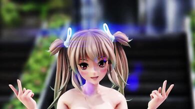 A hot group of rave hippies enjoy a wild lesbian threesome in the back of their van, while bumping Vectorcells latest techno anthem