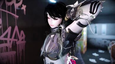 As she battled through the forest, her heart pumping with adrenaline, the vengeful female warrior was determined to avenge her fallen comrades