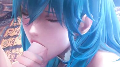 Sakimichan gets caught stealing in the library by Byleth, but instead of getting punished, she gets fucked hard!