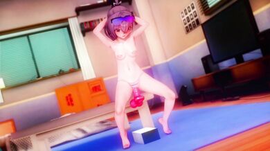 Sexy silver-haired woman and her wild, passionate encounter with a wolf!