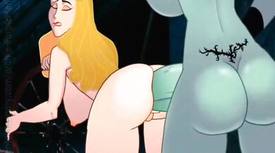 Aurora gets a steamy birthday present from her purple mantis lover!