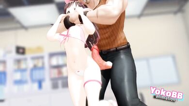 Ballbusting Molester Yoko Bukkake