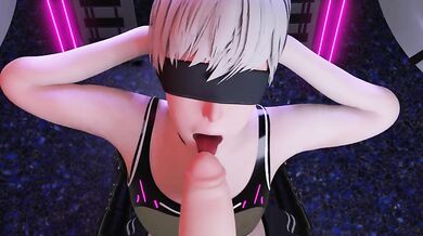 2B Loving And Dominating 9 Sizes [PeterRaynor] - A Horny Hentai Adventure