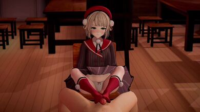 The VTuber Syigure with the Big Asa on Set