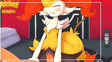 A sexy Pokémon trainer, Eve, tries out her new Volt Tackle on a group of horny Bambara