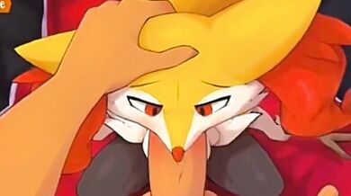 A sexy Pokémon trainer, Eve, tries out her new Volt Tackle on a group of horny Bambara