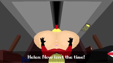 Watch as [4K] Elastigirl gets stuck in an automatic door and struggles to escape from it!