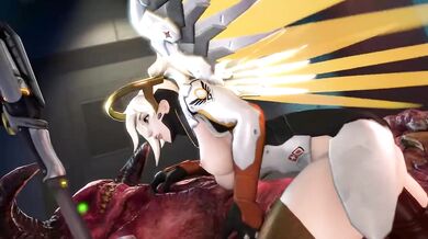 Mercys Fateful Encounter with the Demon Lord Darsovin - Overwatch Hentai Porn Video