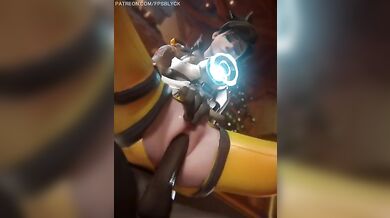 Horny Tracer and her Big Dick Friends - White | Blacked